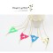 N-4601 New Fashion European  Enamel 3Triangles Rivet Pendant Neckalce