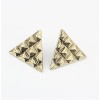 E-2039 New Punk Vintage Style Bronze/Silver/Gun Black Square Triangle Earring Ear Stud