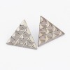 E-2039 New Punk Vintage Style Bronze/Silver/Gun Black Square Triangle Earring Ear Stud