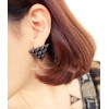 E-2039 New Punk Vintage Style Bronze/Silver/Gun Black Square Triangle Earring Ear Stud