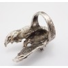 R-0709 Vintage Style Silver Metal Fly Eagle Wing Sharp Claw Ring