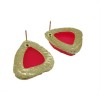E-1003 New Lovely Fashion Sweet Candy Resin Triangle Ear Stud