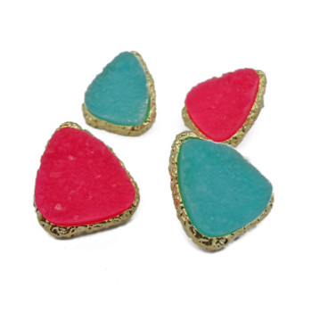 E-1003 New Lovely Fashion Sweet Candy Resin Triangle Ear Stud