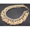 N-1301 Fashion European Style Charming Rhinestone Leather Chain Necklace