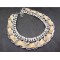 N-1301 Fashion European Style Charming Rhinestone Leather Chain Necklace