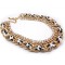 N-1301 Fashion European Style Charming Rhinestone Leather Chain Necklace