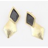 E-2036 New  Arrival Fashion Gold Plated Enamel Rhombus Dangling Earring