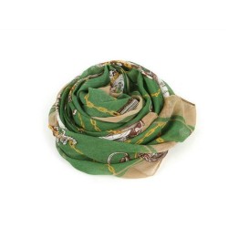 C-0001 New In Pastorable rose flower ramie cotton yarn scarf 180cm*110cm