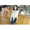 C-0022 New Vintage Style blue and white porcelain Flower ramie cotton yarn scarf 180cm*110cm