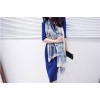 C-0022 New Vintage Style blue and white porcelain Flower ramie cotton yarn scarf 180cm*110cm