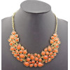 N-0510 New Arrival Vintage Style Colorful Resin Rhinestone Drop Choker Necklace N-0510