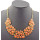 N-0510 New Arrival Vintage Style Colorful Resin Rhinestone Drop Choker Necklace N-0510