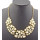 N-0510 New Arrival Vintage Style Colorful Resin Rhinestone Drop Choker Necklace N-0510