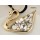 Charming Fashion Gold Plated Metal Hollowed Crystal Swan Pendant Double Chain Necklace N-3386