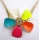 Charming Fashion Gold Plated stretch snake Chain enamel flower waist chain  Necklace N-0118
