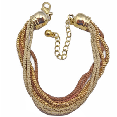 B-0072 European Style Multilayer enamel Snake Chain Bracelet