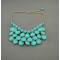 New Charming Gold Plated Multilayer Resin Drop Pendant Necklace N-0540