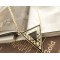 New Gold Plated Alloy Hollow Out Enamel Triangle Pendant Necklace N-4501