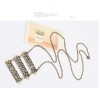 New Vintage style bronze Alloy Pattern Ladder Pendant Necklace N-4506