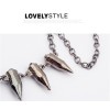 New Arrival Fashion Punk Gold/Silver/Gun Black Metal Bullet Choker Necklace N-1313