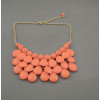 New Charming Gold Plated Multilayer Resin Drop Pendant Necklace N-0540