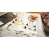 New Fashion Charming Rhinestone Golden  Enamel Triangle Ear Stud E-2001