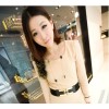 New Arrival Fashion Gold Plated Metal enamel Rhombus Long Chain Necklace N-4760