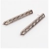 New Arrival Punk Vintage Style Silver Metal Long Suit  Ear Stud E-2029