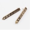 New Arrival Punk Vintage Style Silver Metal Long Suit  Ear Stud E-2029