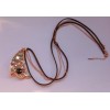New Arrival Charming Gold Plated Metal Crystal Butterfly Pendant Double Chain Necklace N-2584