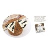 European Style Gold Plated Enamel Leopard Print Triangle ear stud E-2033