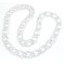New European Style Fashion Silver Plated Link Long Double Chain Necklace N-1503