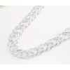 New European Style Fashion Silver Plated Link Long Double Chain Necklace N-1503