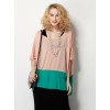 New European Style Fashion Silver Plated Link Long Double Chain Necklace N-1503