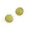 wholesale 4pairs 4 colors Gold Plated metal round gem square ear stud E-2081-WH