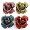 New Arrival Vintage Bronze Charming Rhinestone Rose Flower Choker Necklace N-0010