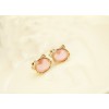 New Arrival Pair Charming Lovely Gold Plated Metal Cat Head Ear Stud E-1659