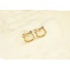 New Arrival Pair Charming Lovely Gold Plated Metal Cat Head Ear Stud E-1659