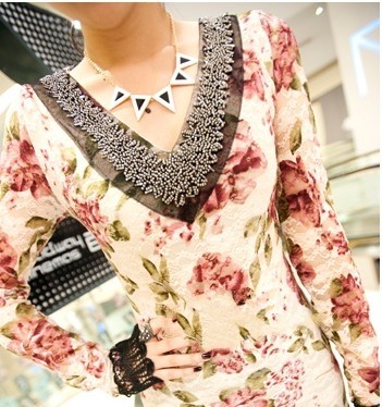 New Fashion Lovely Black White Enamel Triangle Choker Necklace N-4564