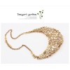 Fashion European Vintage Style Hollow Out Flower Bib Collar Necklace N-1827