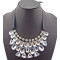 New Arrival Luxury Ribbon Crystal Triangle Choker Necklace N-2252