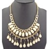 New Fashion Charming European Resin Square Drop Gem Choker Necklace N-0763
