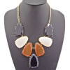New European Style Gold Plated Alloy Charming  Resin Candy Drop Pendant Necklace N-0786