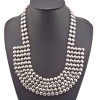 Punk European Style Gold/silver/gun black Metal collar multilayer Choker Necklace N-1787