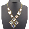 New Arrival Fashion Style Vintage Bronze 3Colors crystal pendant Necklace N-0779