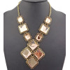 New Arrival Fashion Style Vintage Bronze 3Colors crystal pendant Necklace N-0779