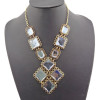 New Arrival Fashion Style Vintage Bronze 3Colors crystal pendant Necklace N-0779