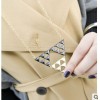 European Style Gold/Black Plated Hollow Out 3 Triangle Pendant Necklace N-4557