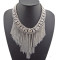 New Arrival Gold/Silver/Gun Black Alloy Crystal Tassel Choker Neclace N-1757