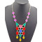 Fashion Gold plated colorful Enamel Drop Choker  Necklace N-0754